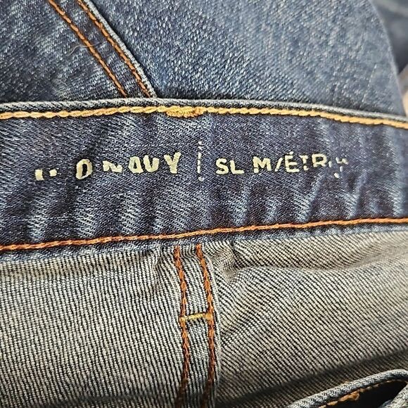 Old Navy Men Distressed Dark Blue Washed Jeans 36×36 - Picture 9 of 16